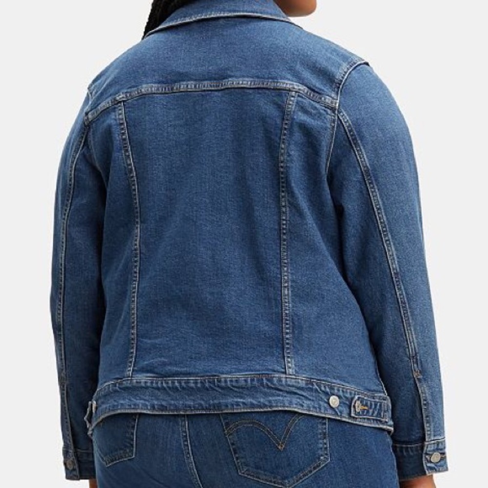 Levi’s Plus Size Trucker Denim Jacket 2X - Picture 5 of 8